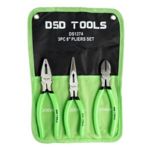 DSD TOOLS 3pc 8" Pliers Set DS1274