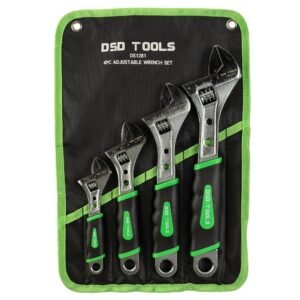 DSD TOOLS 4pc Adjustable Wrench Set - 6" 8" 10" 12" DS1281