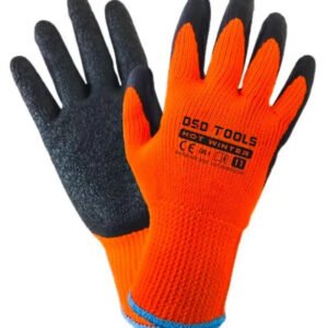 DSD TOOLS 120 Pairs - 7Gauge Orange Polyester with Black Nitrile Coated Gloves DS1290