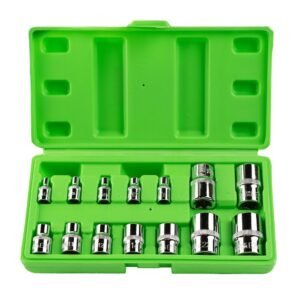 DSD TOOLS 14pc E-Star Sockets 1/4, 3/8, 1/2 Drive DS1312
