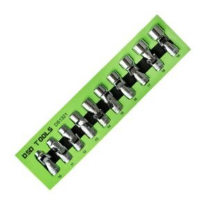 DSD TOOLS 10PC 3/8″ DR 12PT FLEXIBLE METRIC SOCKETS DS1321