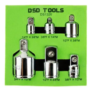 DSD TOOLS 6pc Socket Adapter Set 1/4", 3/8", 1/2" & 3/4" DS1326