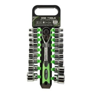 DSD TOOLS 19Pc 1/2" DR 6PT Sockets set Metric 8-32mm DS1331