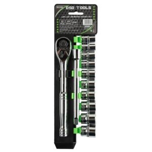 DSD TOOLS 12pc 3/8" DR Metric Socket Set 10 - 19mm DS1338