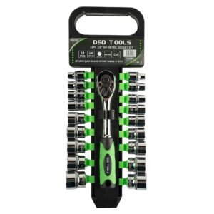 DSD TOOLS 19pc 3/8" DR Socket Set Metric 6-24mm 6PT DS1339