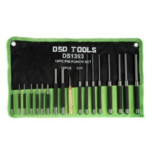 DSD TOOLS 18PC PIN PUNCH SET with Automatic Centre Punch 125mm DS1393