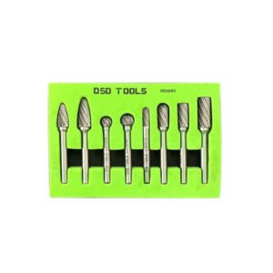 DSD TOOLS 8PC TUNGSTEN CARBIDE BURR SET DS1693