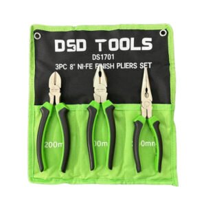 DSD TOOLS 3PC 8″ NI-FE FINISH PLIERS SET DS1701