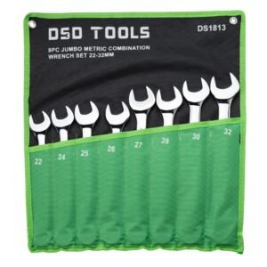 DSD TOOLS 8PC JUMBO METRIC COMBINATION WRENCH SET 22-32MM DS1813
