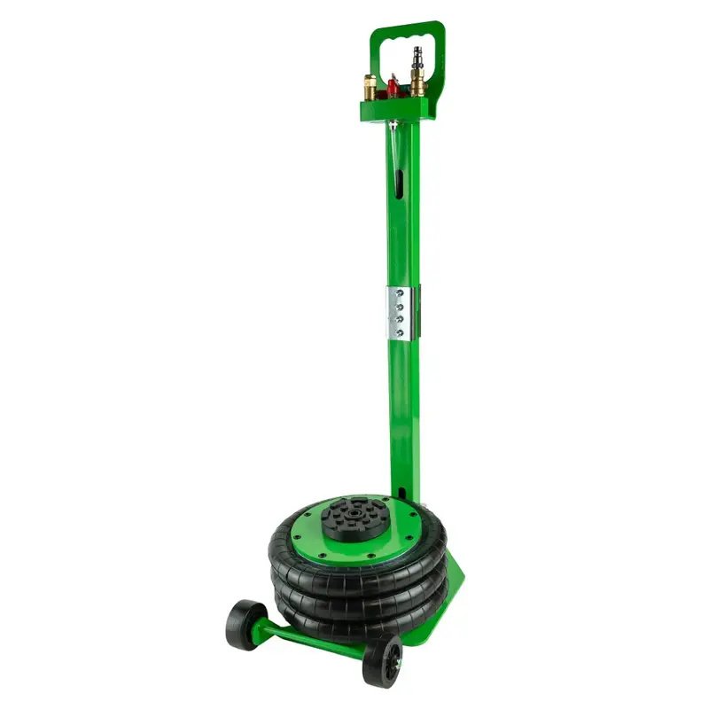 DSD TOOLS 3 TON PNEUMATIC TRIPLE AIR BAG TROLLEY JACK IN GREEN DS1839