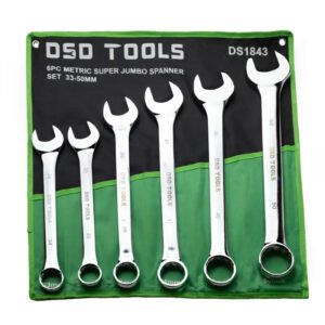 DSD TOOLS 6PC METRIC SUPER JUMBO SPANNER SET DS1843