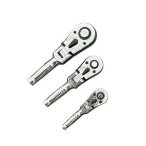 DSD TOOLS 3PC STUBBY FLEXI HEAD RATCHET SET 1/4″ 3/8″ & 1/2″ DRIVES DS1875