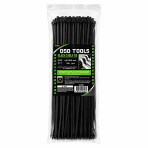 DSD TOOLS 100PC BLACK CABLE TIES 4.8 X 300 MM DS1888