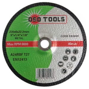 DSD TOOLS Grinding Discs Depressed Centre - 230mm x 6mm x 22mm  Box of 30 DS3005