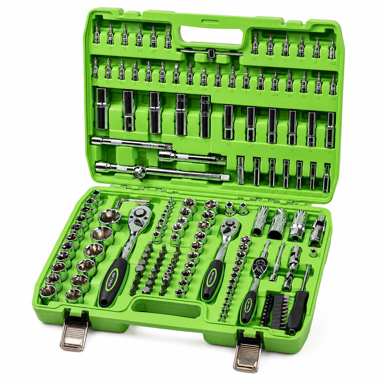 DSD TOOLS 172pc 1/4" 3/8" 1/2" Socket Set With Ratchet Sockets DS1034 - Image 2