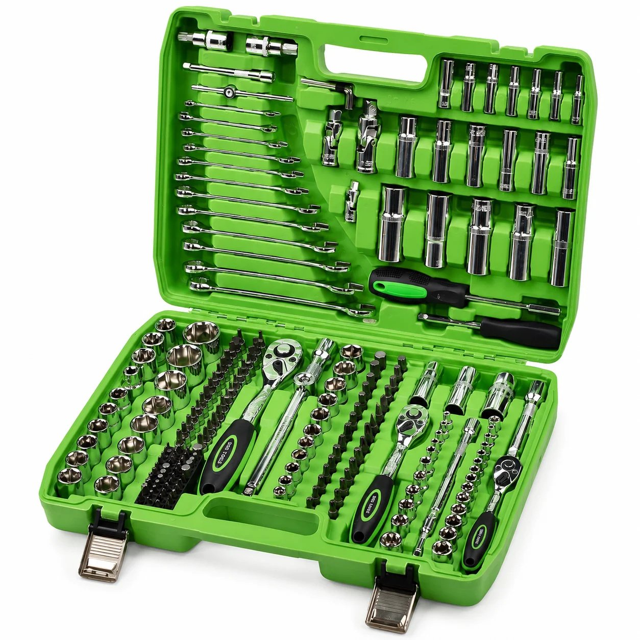 DSD TOOLS 216PC 1/4 3/8 1/2 DR METRIC SUPER LOCK SOCKET SET DS1035 - Image 2