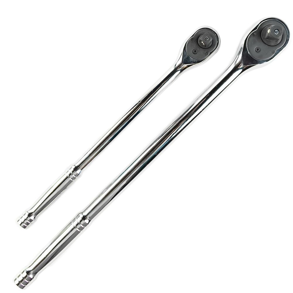 DSD TOOLS 2pc Extra Long Ratchet Set 3/8" & 1/2" Drives DS1086 - Image 2