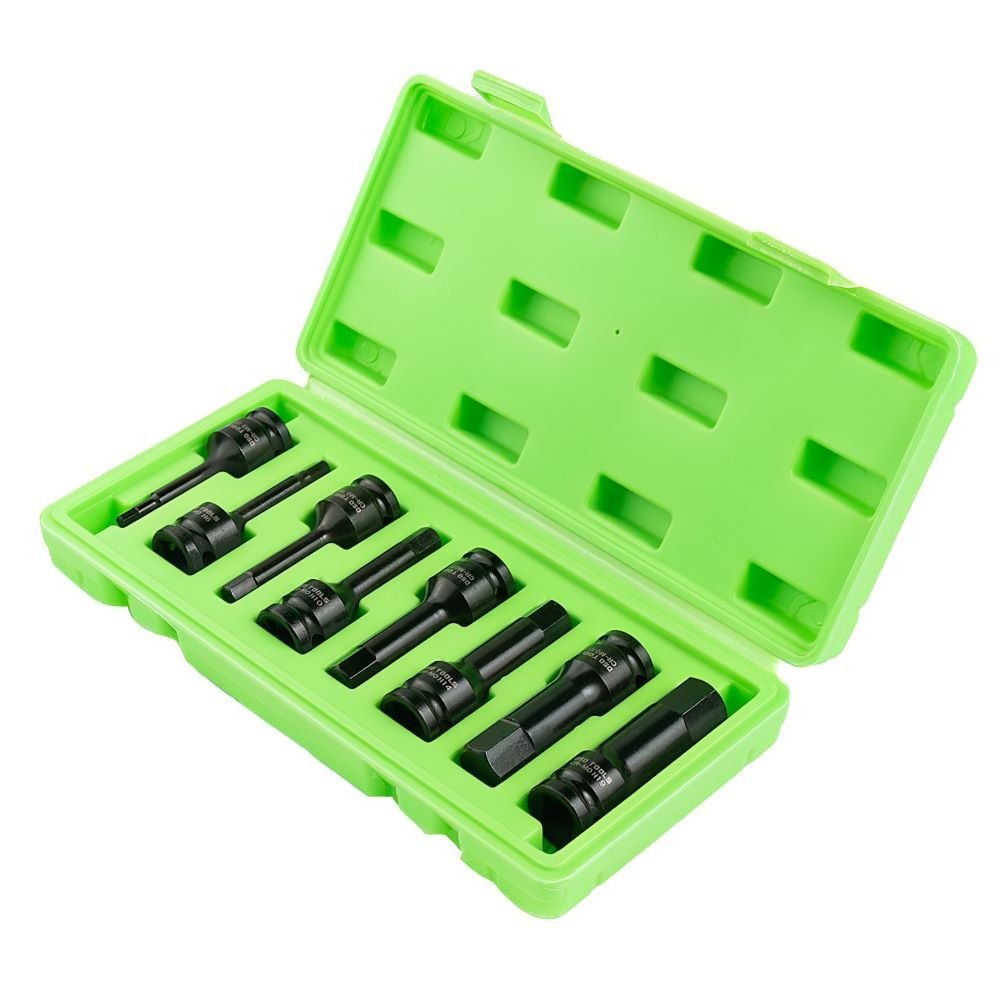 DSD TOOLS 8pc 1/2" DR Impact Hex Bit Sockets DS1108 - Image 2