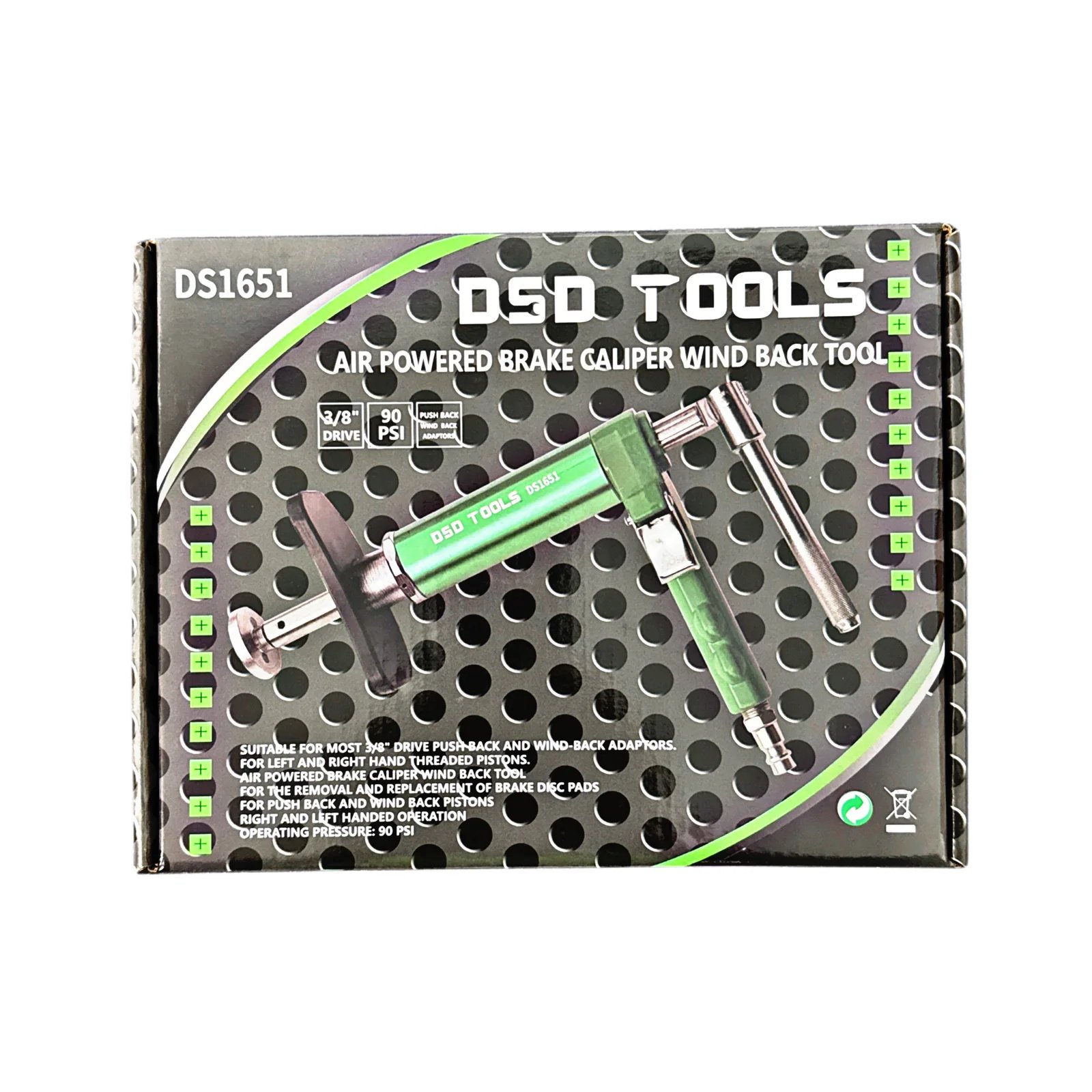 DSD TOOLS AIR POWERED BRAKE CALIPER WIND BACK TOOL DS1651 - Image 2