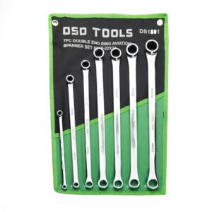 DSD TOOLS 7PC DOUBLE END RING AVIATION SPANNER SET DS1801