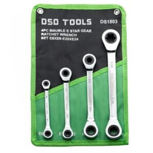 DSD TOOLS 4PC DOUBLE E STAR GEAR RATCHET WRENCH SET DS1803