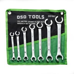 DSD TOOLS 7PC METRIC 6 POINT FLARE NUT WRENCH SET 8-24MM DS1807