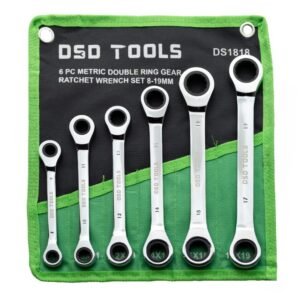 DSD TOOLS 6PC METRIC DOUBLE RING GEAR RATCHET WRENCH SET DS1818