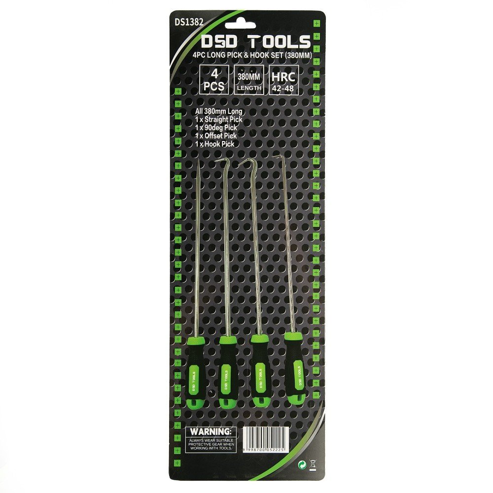 DSD TOOLS 4PC LONG PICK & HOOK SET (380MM) DS1382 - Image 3