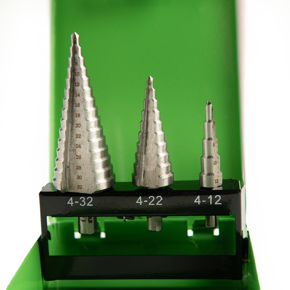 DSD TOOLS 3PCS HSS STEP DRILL BITS 4-32MM DS1433 - Image 3