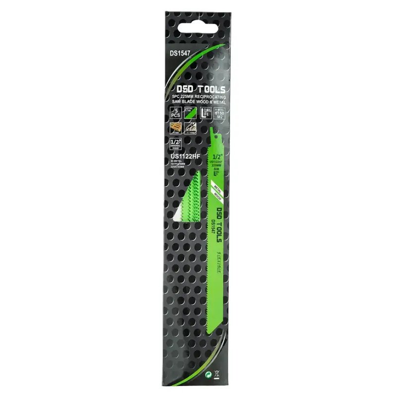 DSD TOOLS 5PC 225MM RECIPROCATING SAW BLADE WOOD / METAL DS1547 - Image 3
