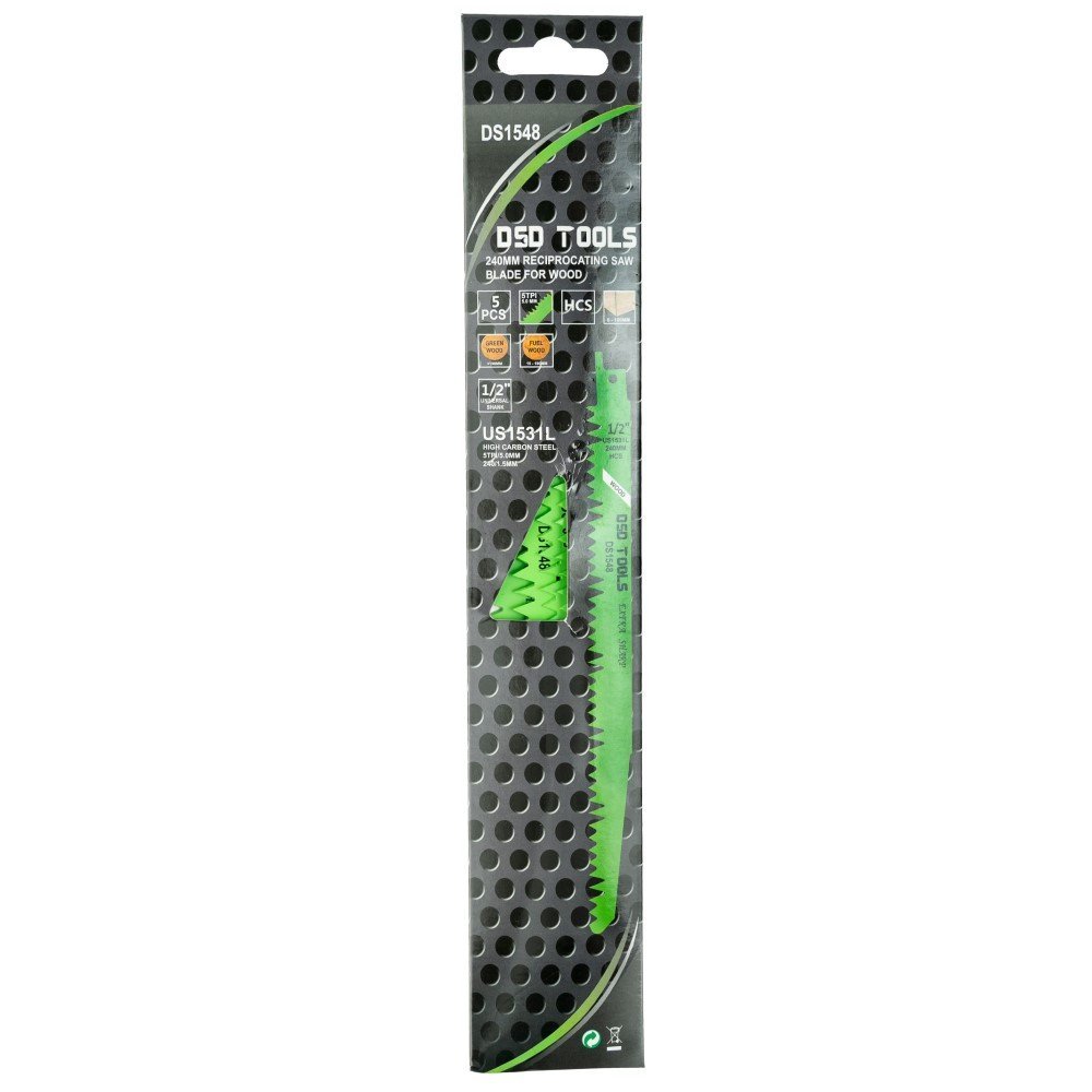 DSD TOOLS 5PC 240MM RECIPROCATING SAW BLADE FOR WOOD DS1548 - Image 3