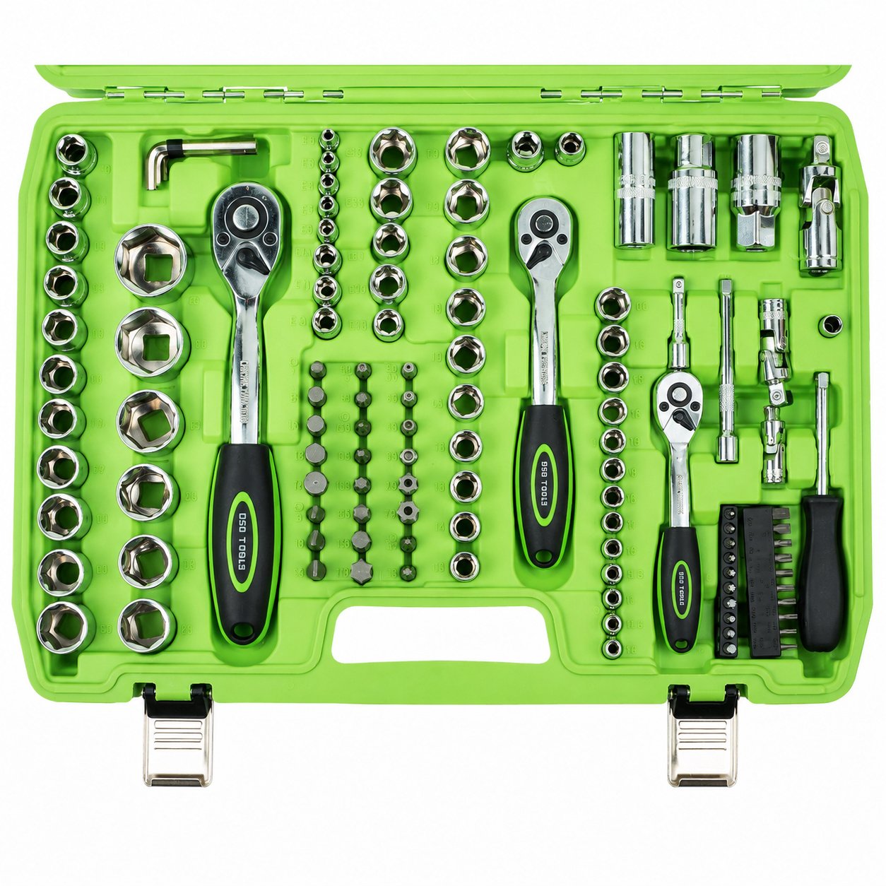 DSD TOOLS 172pc 1/4" 3/8" 1/2" Socket Set With Ratchet Sockets DS1034 - Image 4