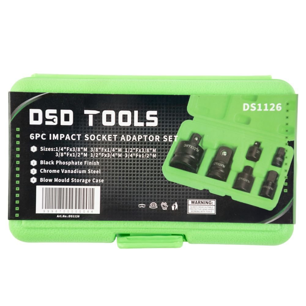 DSD TOOLS 6pc Impact Socket Adaptor Set DS1126 - Image 4
