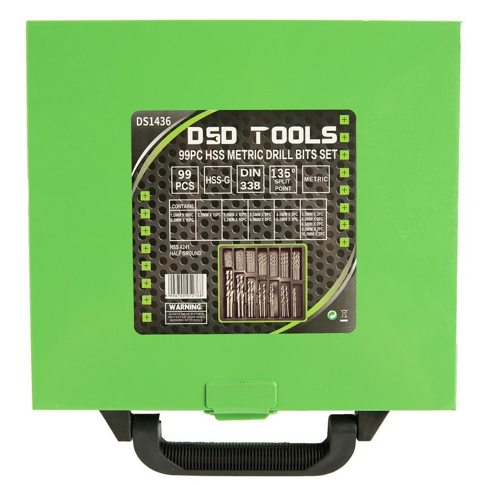 DSD TOOLS 99PC HSS METRIC DRILL BITS SET 1.5 – 10MM DS1436 - Image 4