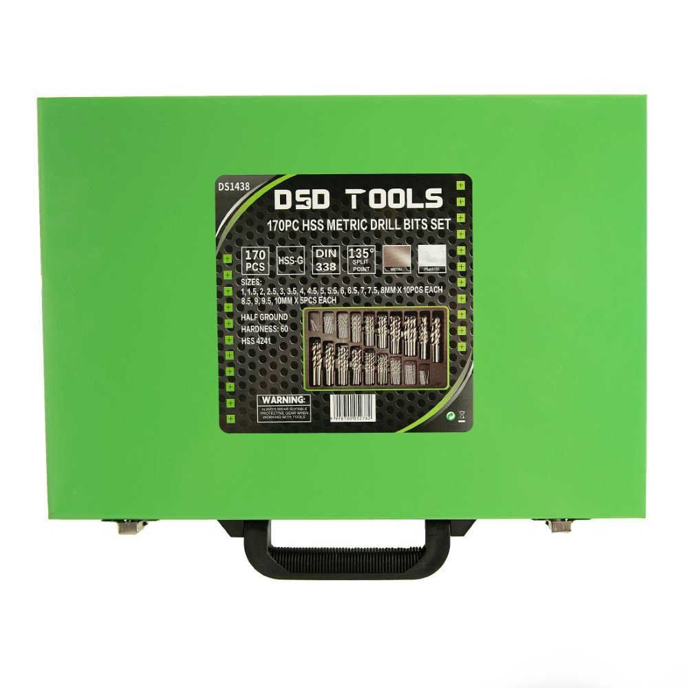 DSD TOOLS 170PC HSS METRIC DRILL BITS SET 1 – 10MM DS1438 - Image 4