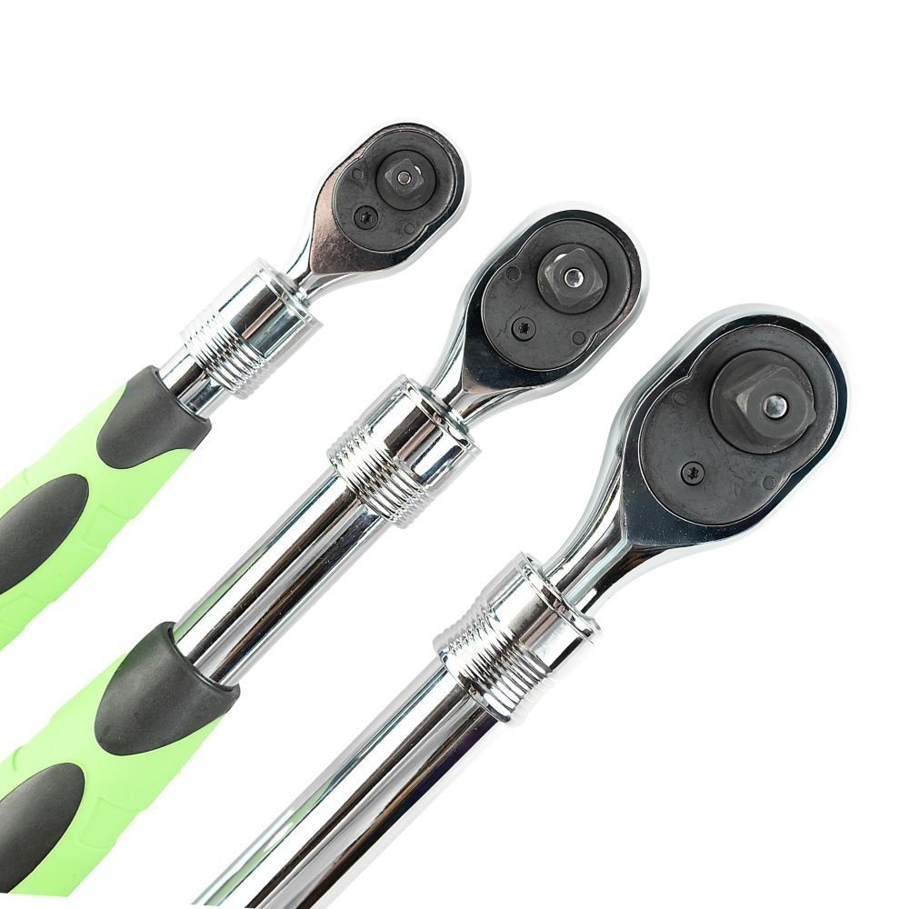 DSD TOOLS 3pc Extendable Ratchet Set 1/4", 3/8" & 1/2" Drives DS1085 - Image 5