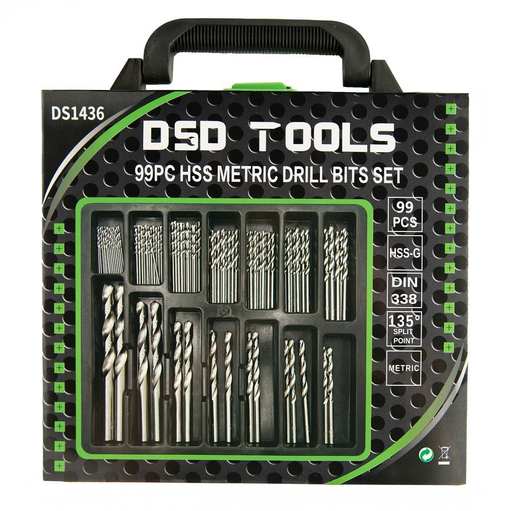 DSD TOOLS 99PC HSS METRIC DRILL BITS SET 1.5 – 10MM DS1436 - Image 5