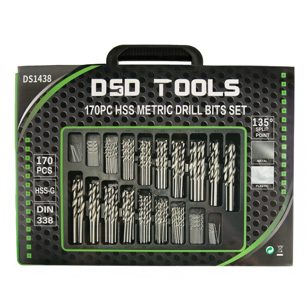 DSD TOOLS 170PC HSS METRIC DRILL BITS SET 1 – 10MM DS1438 - Image 5