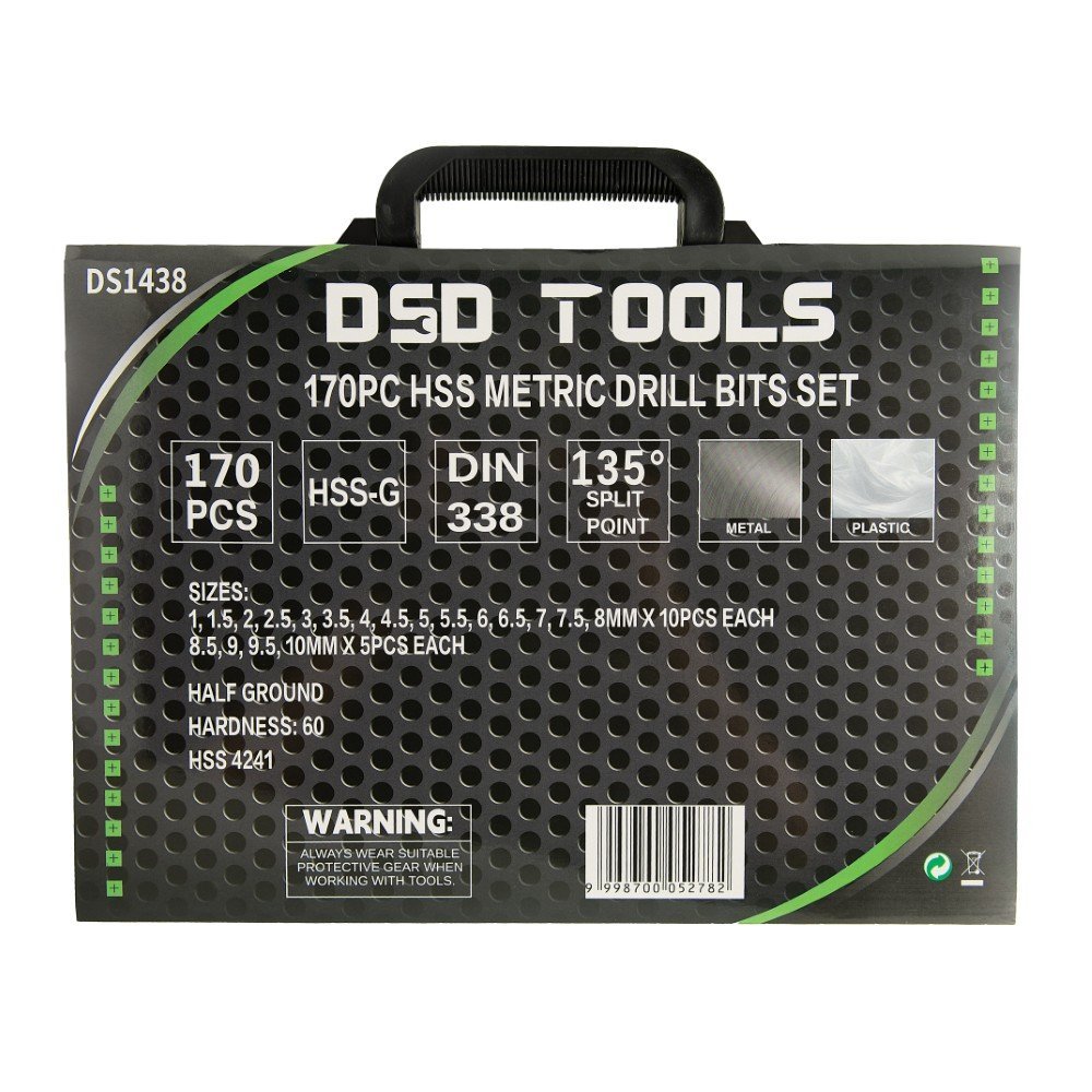 DSD TOOLS 170PC HSS METRIC DRILL BITS SET 1 – 10MM DS1438 - Image 6