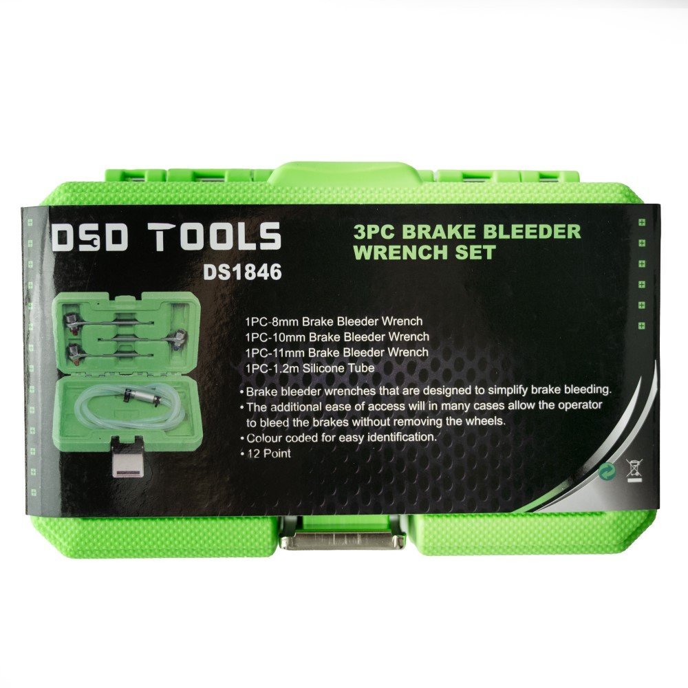 DSD TOOLS 4PC BRAKE BLEEDER WRENCH SET 12PT DS1846 - Image 6