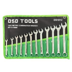 DSD TOOLS 12PC METRIC COMBINATION WRENCH SET 8-19MM DS1812