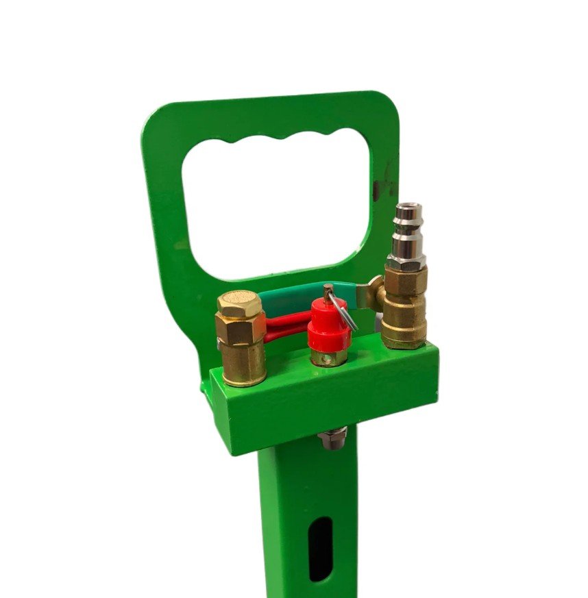 DSD TOOLS 3 TON PNEUMATIC TRIPLE AIR BAG TROLLEY JACK IN GREEN DS1839 - Image 2