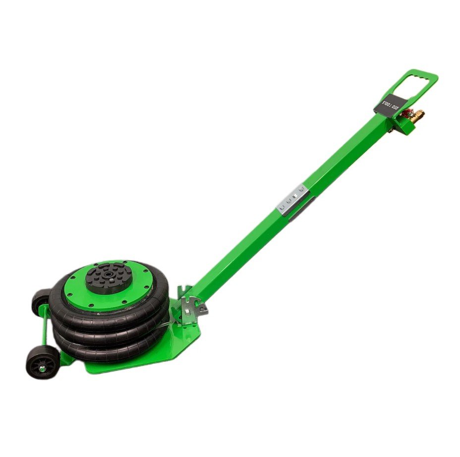DSD TOOLS 3 TON PNEUMATIC TRIPLE AIR BAG TROLLEY JACK IN GREEN DS1839