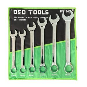 DSD TOOLS 6PC METRIC SUPER JUMBO SPANNER SET DS1843