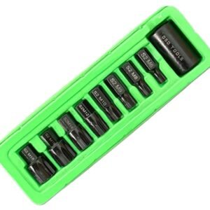 9pc Impact Spline Bit Set With 1/2″ DR Bit Holder DS1197