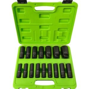 16pc 1/2″ DR 12PT European Impact Sockets DS2007