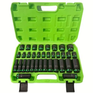 DSD TOOLS 35PC 1/2″ DR 6PT METRIC SHALLOW AND DEEP IMPACT SOCKET SET DS1880