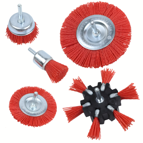 VEWERK 5PC NYLON ABRASIVE FILAMENT ROTARY BRUSHES 2181