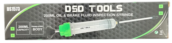 DSD TOOLS 200ML OIL & BRAKE FLUID INSPECTION SYRINGE DS1573 | DSD TOOLS