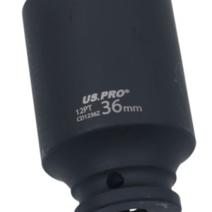 US PRO SINGLE 1/2" DR 36MM 12PT THIN WALL HUB NUT SOCKET EUR 3785